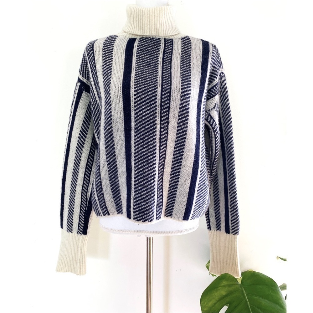 Jap. Brand Mila Owen Wool Blend Striped Sweater OS​​​​​​​
